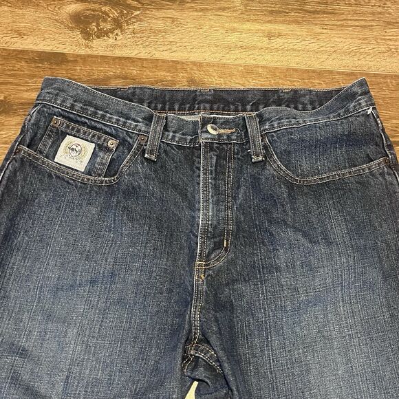 Cinch Jeans Mens 34x34 Silver Label Slim Fit Dark Stone Wash Rigid 002 Cowboy - Picture 3 of 11